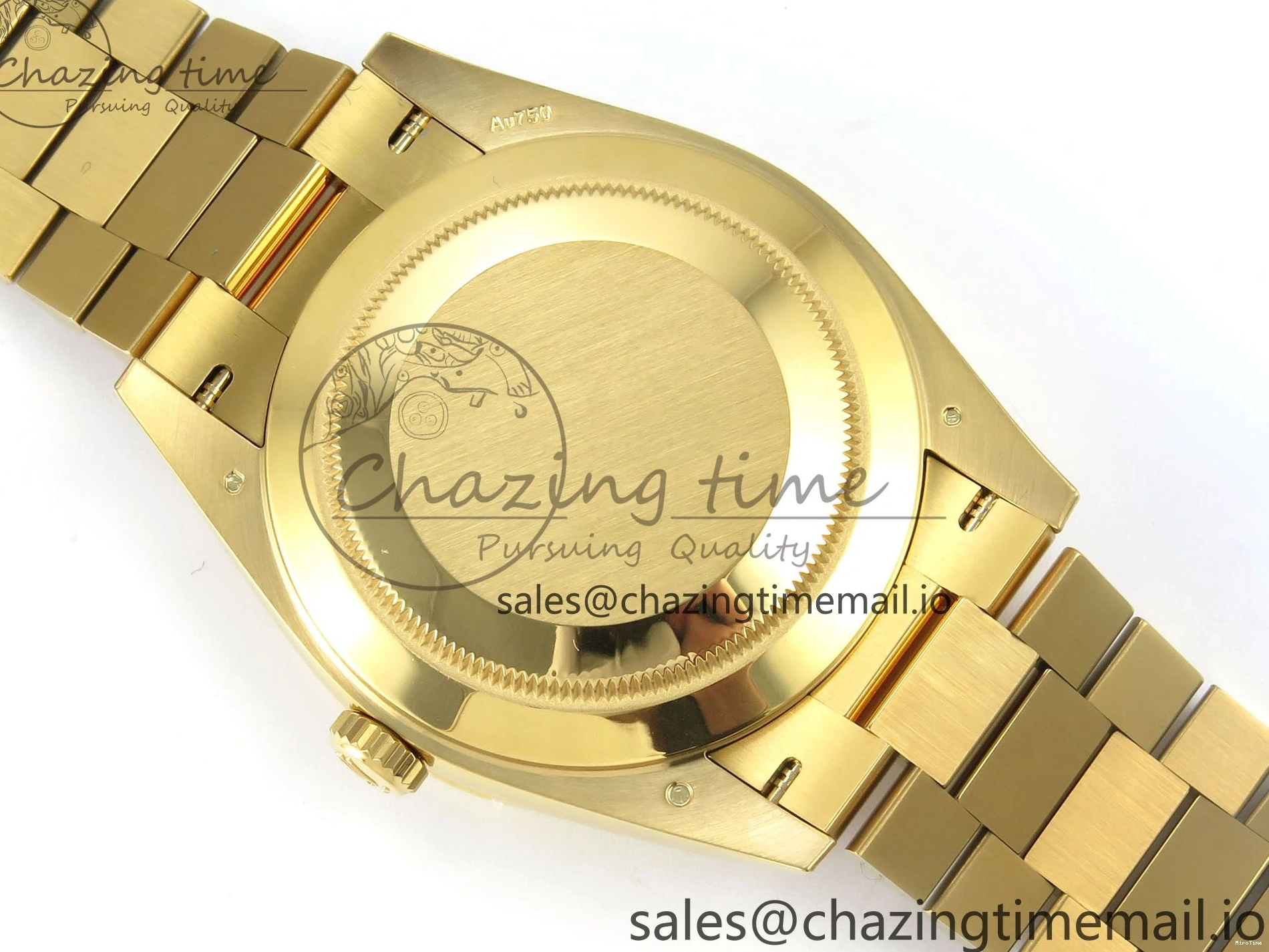 MiroTime 0320 Packable Day Date 40 YG 228238 THBF 1:1 Best Edition Black Crystal Dial on President Bracelet VR3255 V3 (Gain Weight) 378